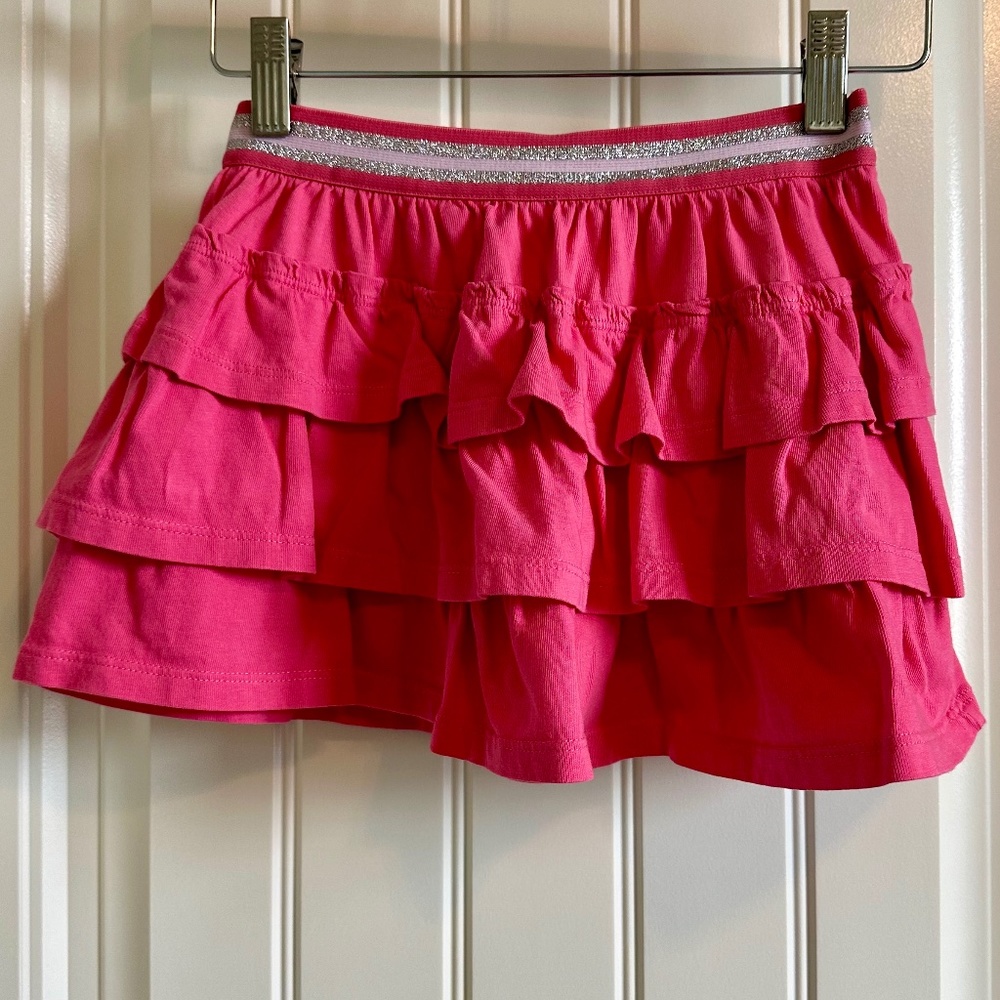 Mini Boden Pink Tiered Skort size 8/9